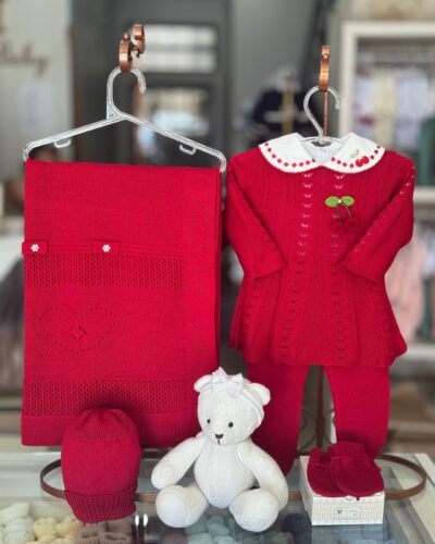 Saída Maternidade Vestido Cereja  Vermelho