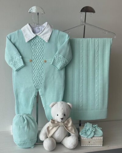 Saída Maternidade Macacão Pelotas  Verde Geleira