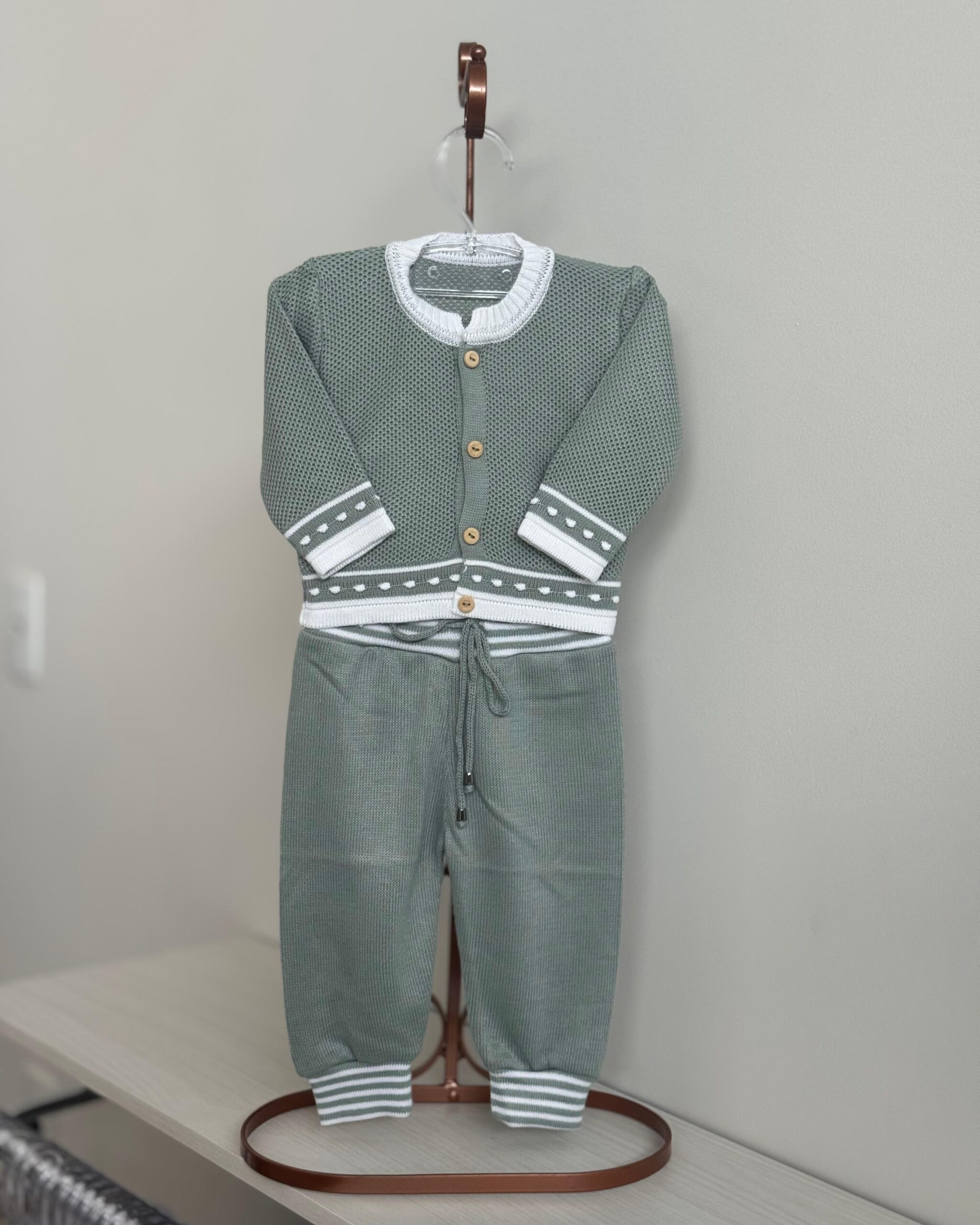 Calça e Casaco Verde Maré