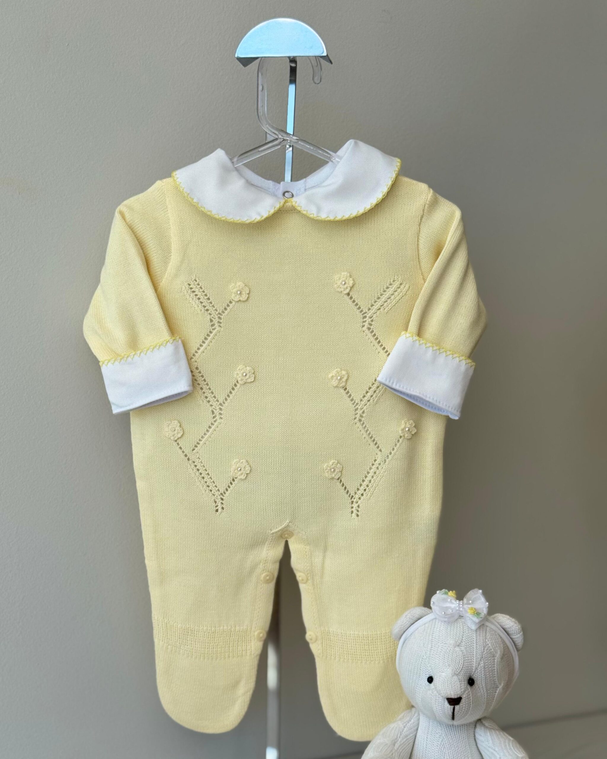 Macacão Croche Amarelo