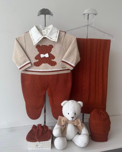 Saída Maternidade Urso Terra Cota