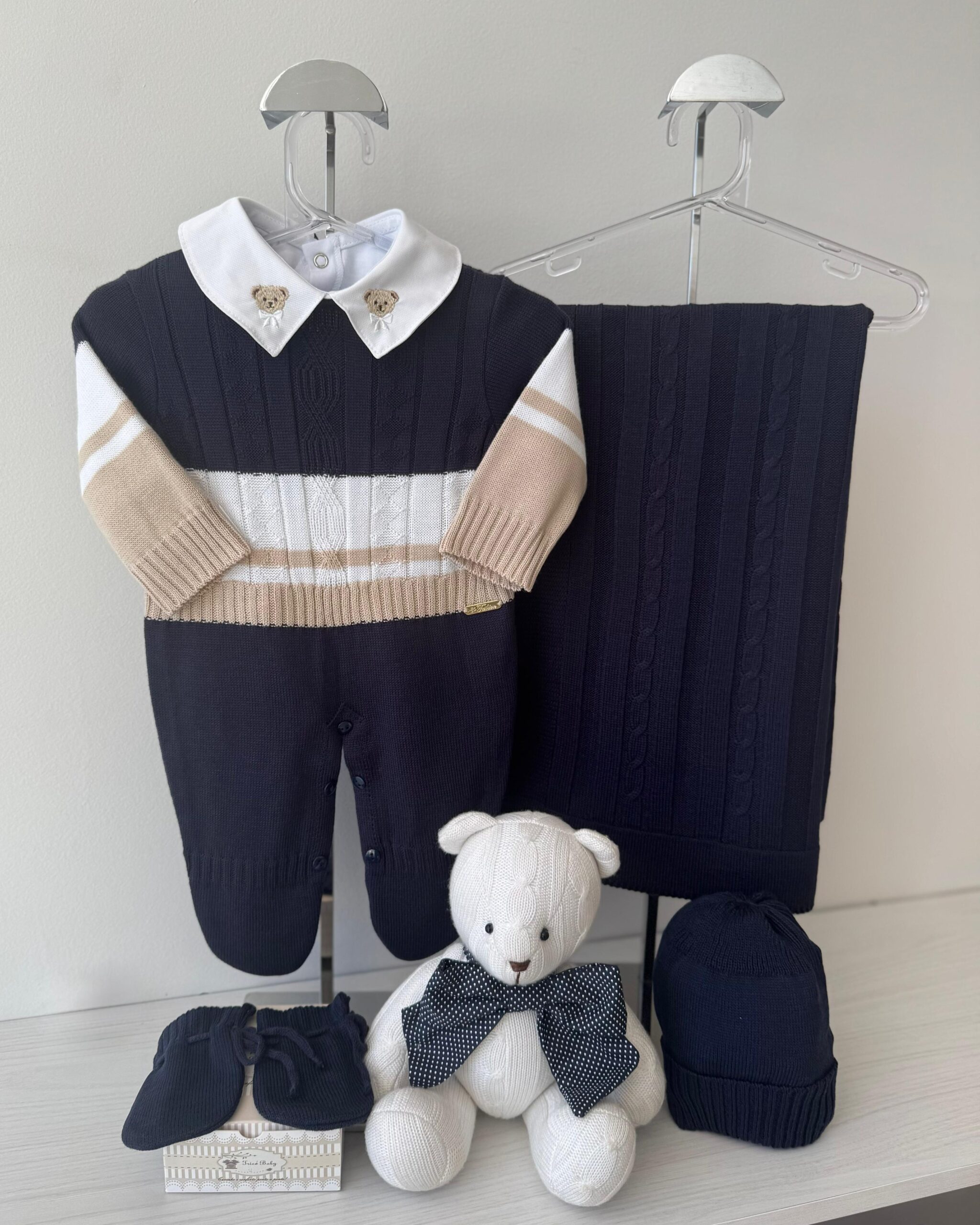 Saída Maternidade Tricolor Marinho