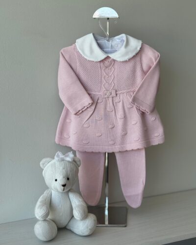 Vestido Pelotas Rosa Pupurri