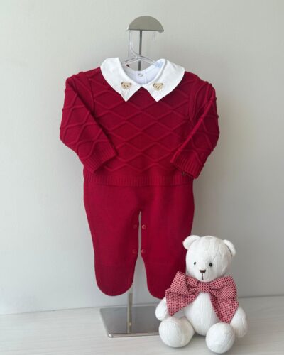 Macacão Casa de Abelha Vermelho