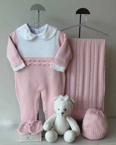 Saída Maternidade Macacão Ana Julia Rosa Pupurri