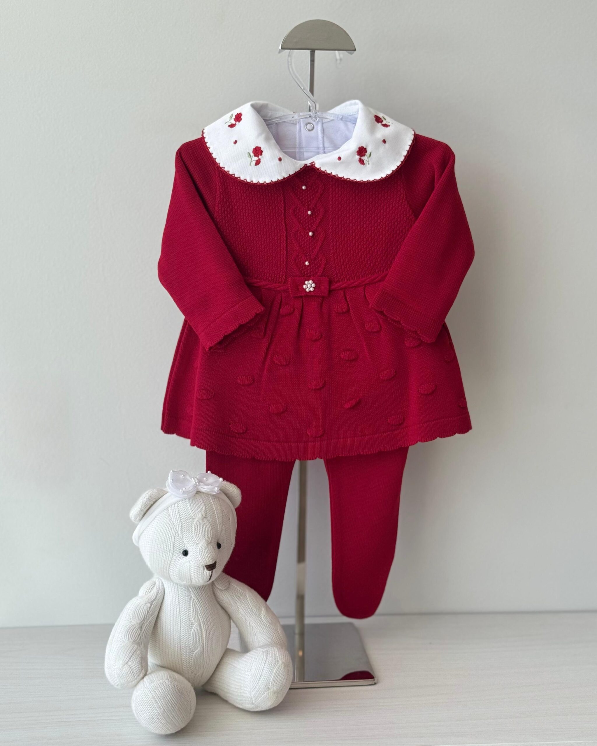 Vestido Pelotas Vermelho + Body