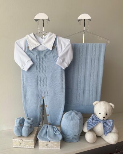 Saída Maternidade Jardineira Trança Salinas