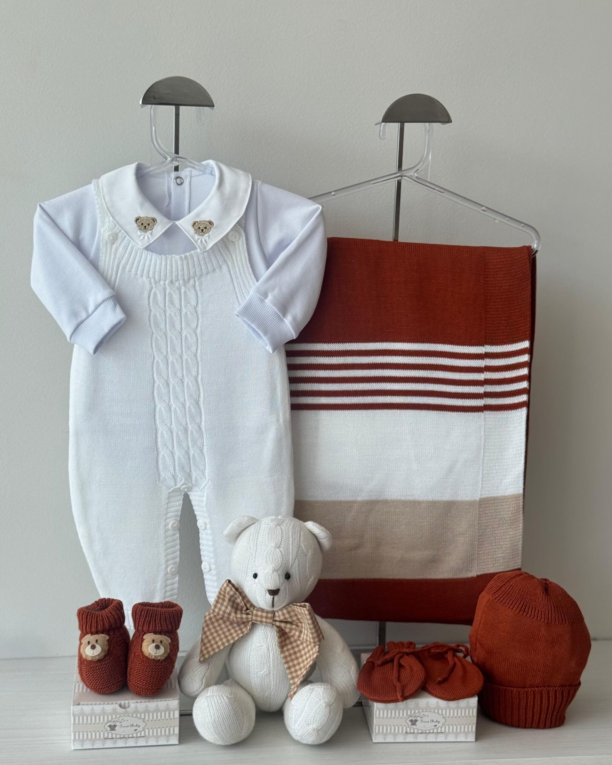 Saída Maternidade Jardineira  6 pçs