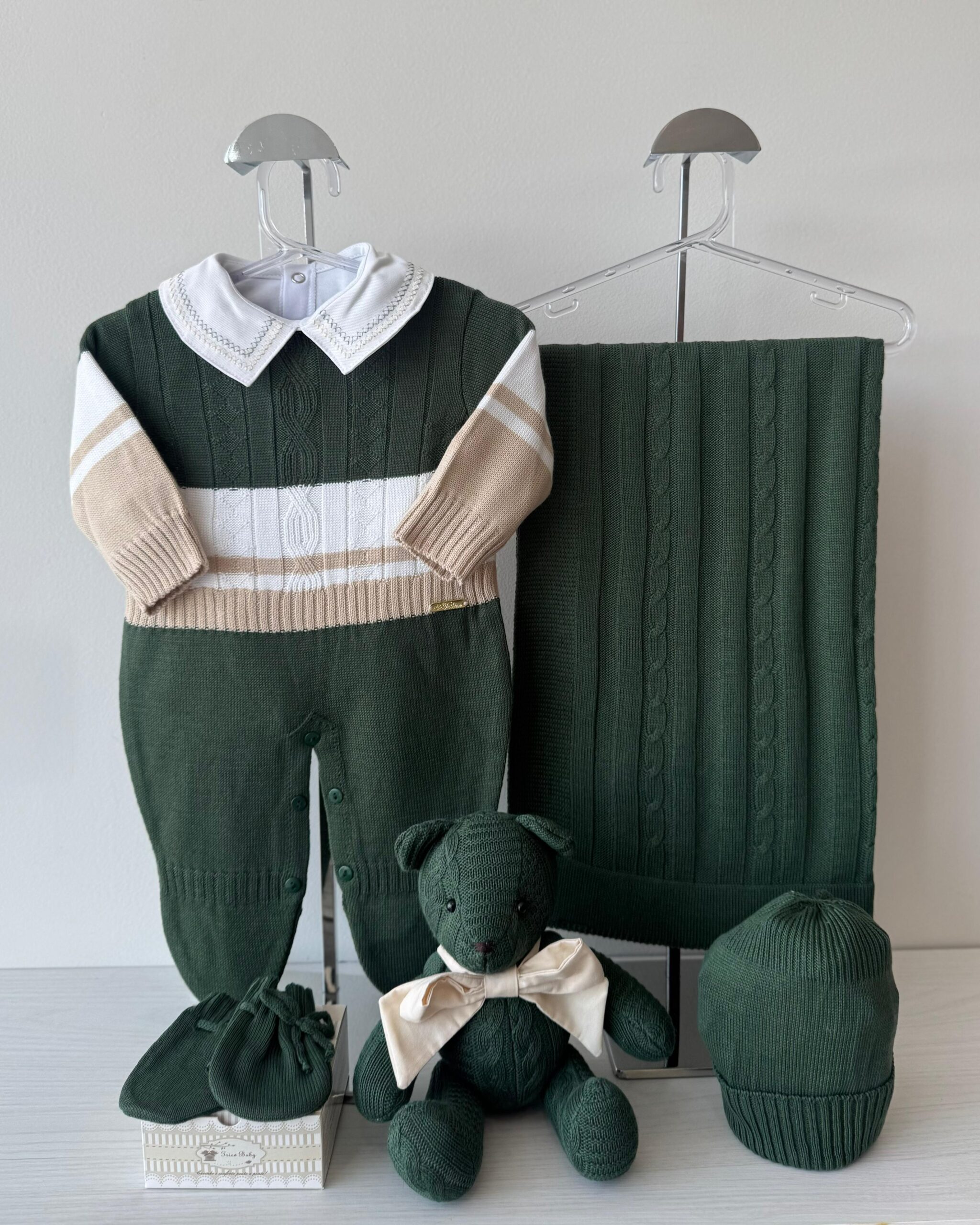 Saída Maternidade Tricolor Verde Essem