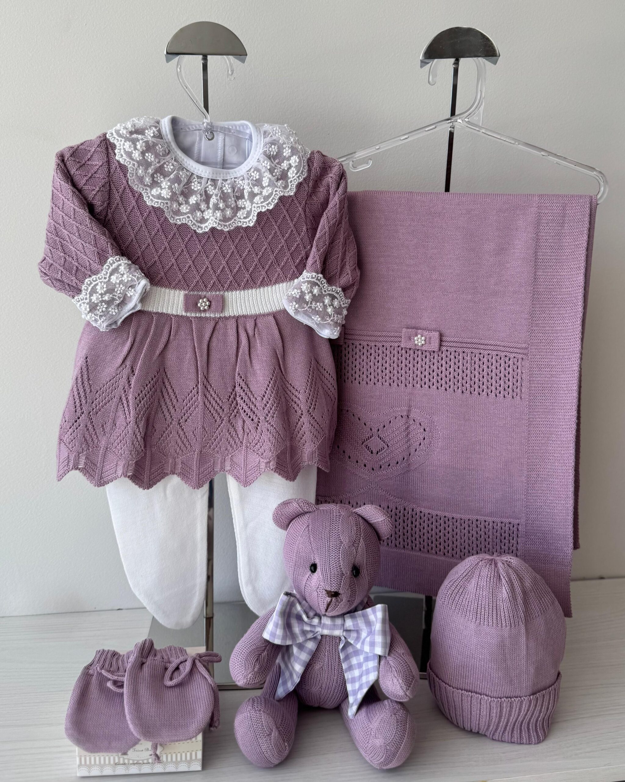 Saída Maternidade Vestido Cinto Lilás