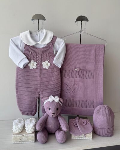 Saída Maternidade Jardineira Flor