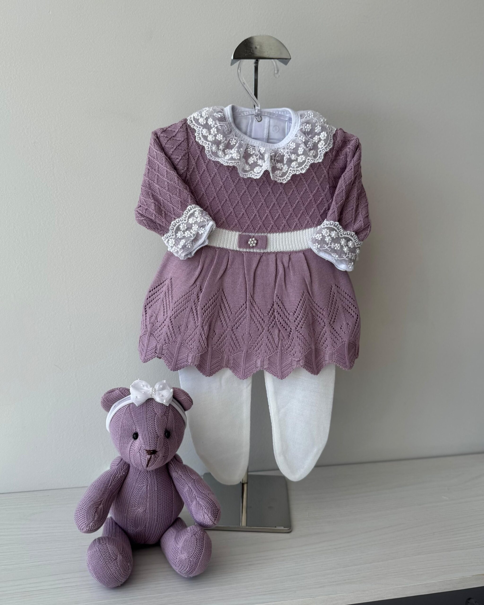 Vestido Cinto Lilás + Body