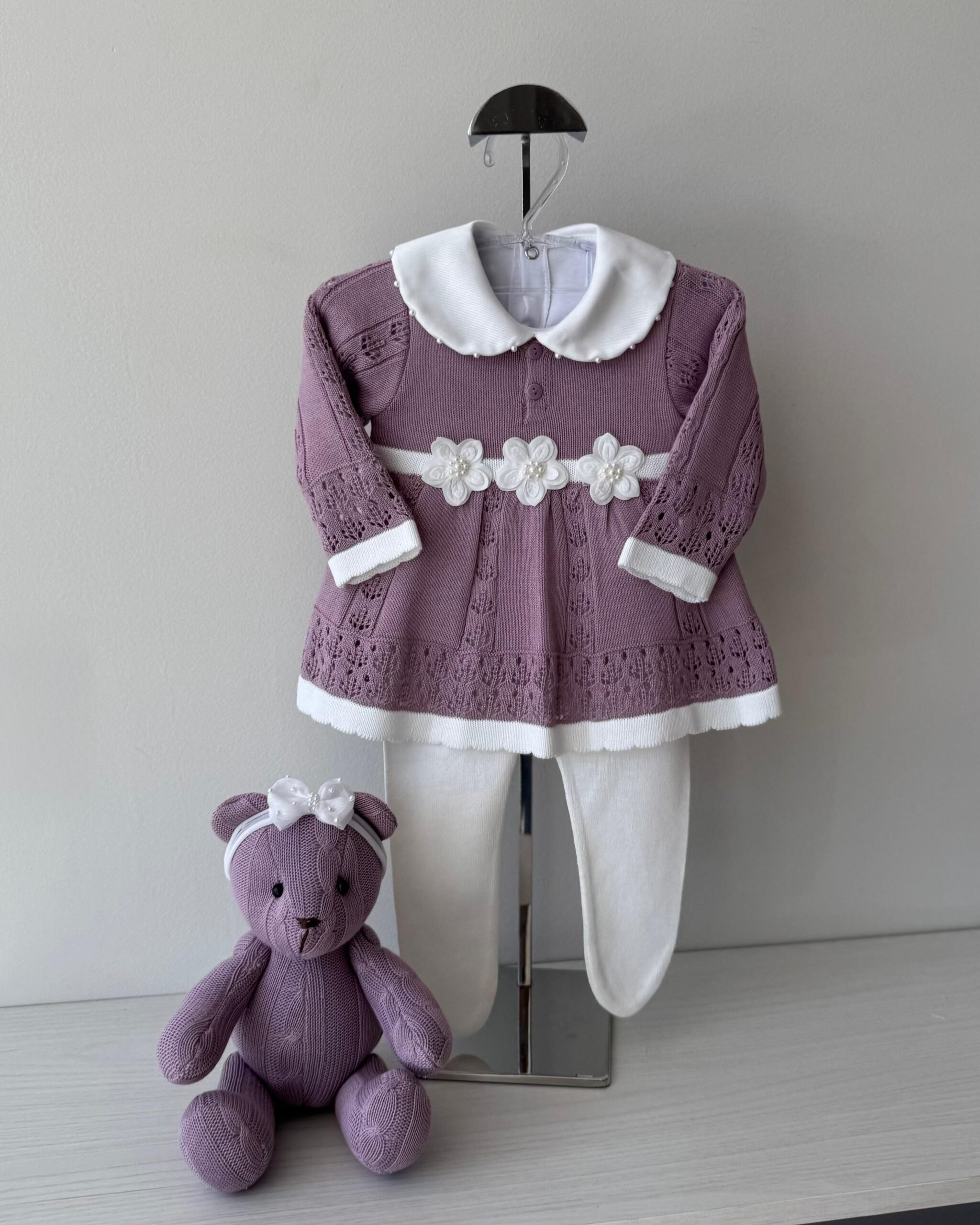 Vestido Rendado Lilás + Body