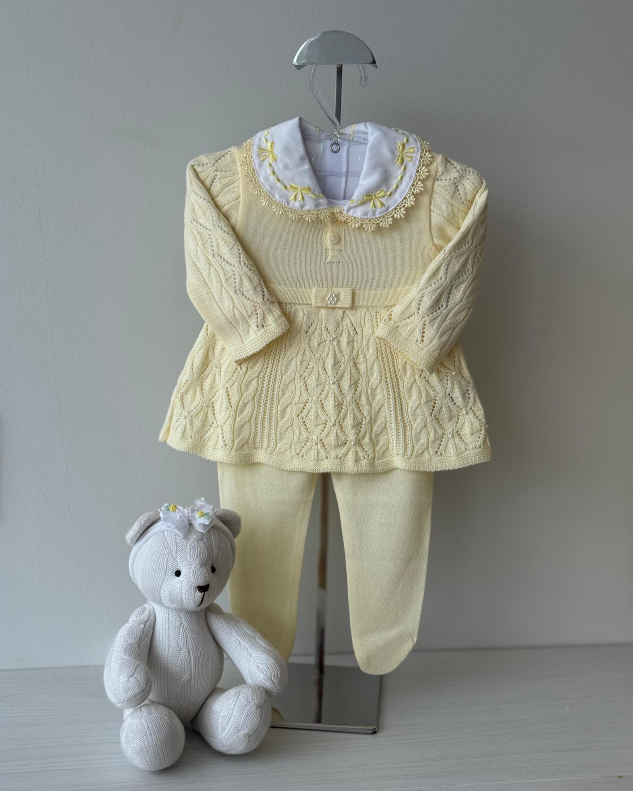 Vestido Pérola Amarelo + Body