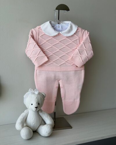 Macacão Casa de Abelha Rosa Bebê + Body