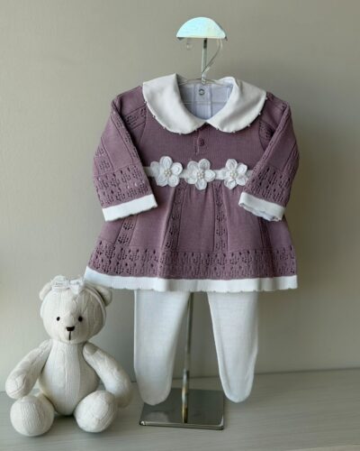 Vestido Rendado Lilás + Body