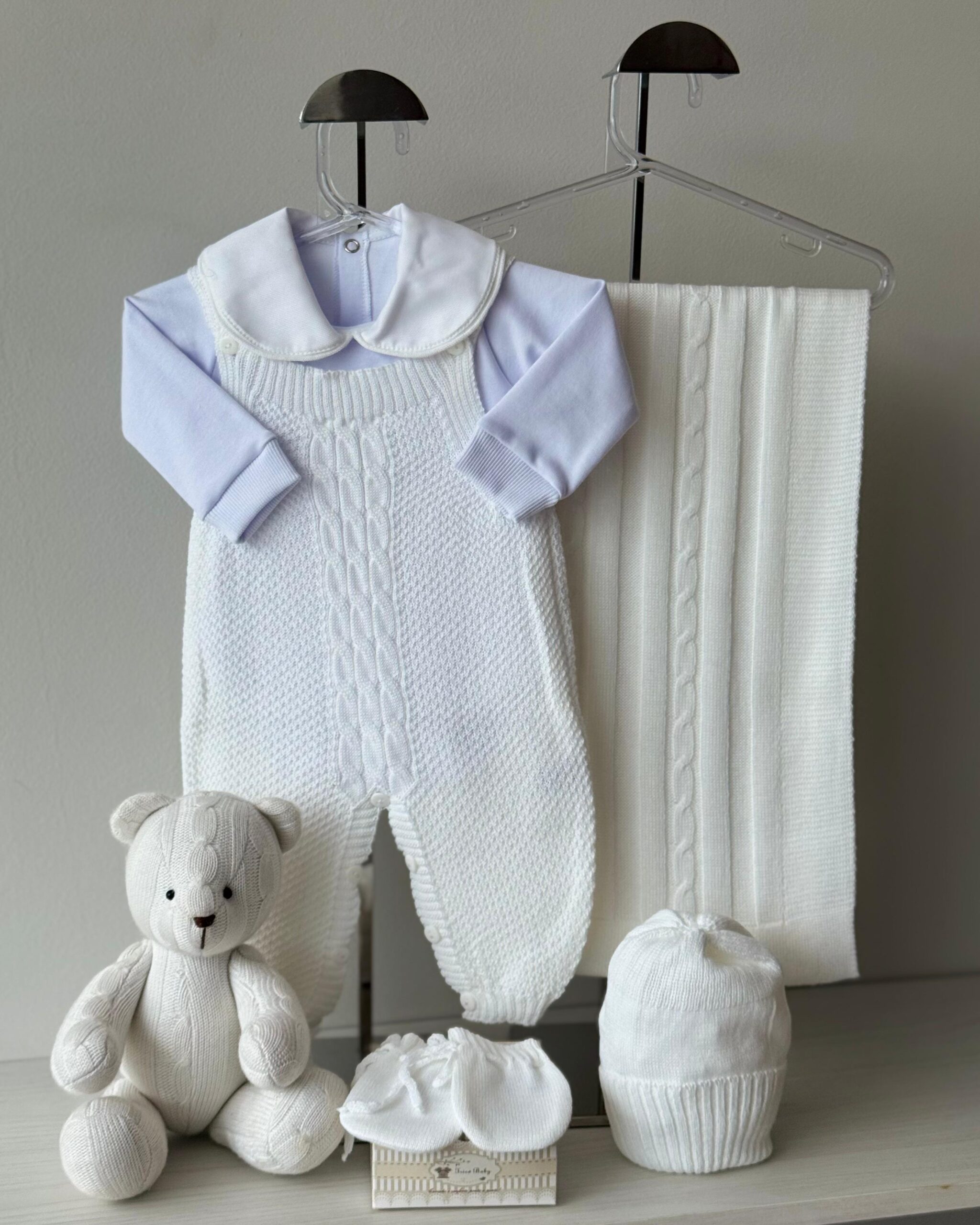 Saída Maternidade Jardineira Pipoca Unissex