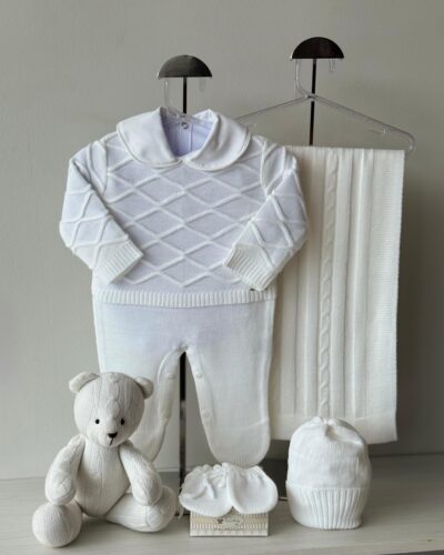 Saída Maternidade Casa De Abelha Branca Unissex