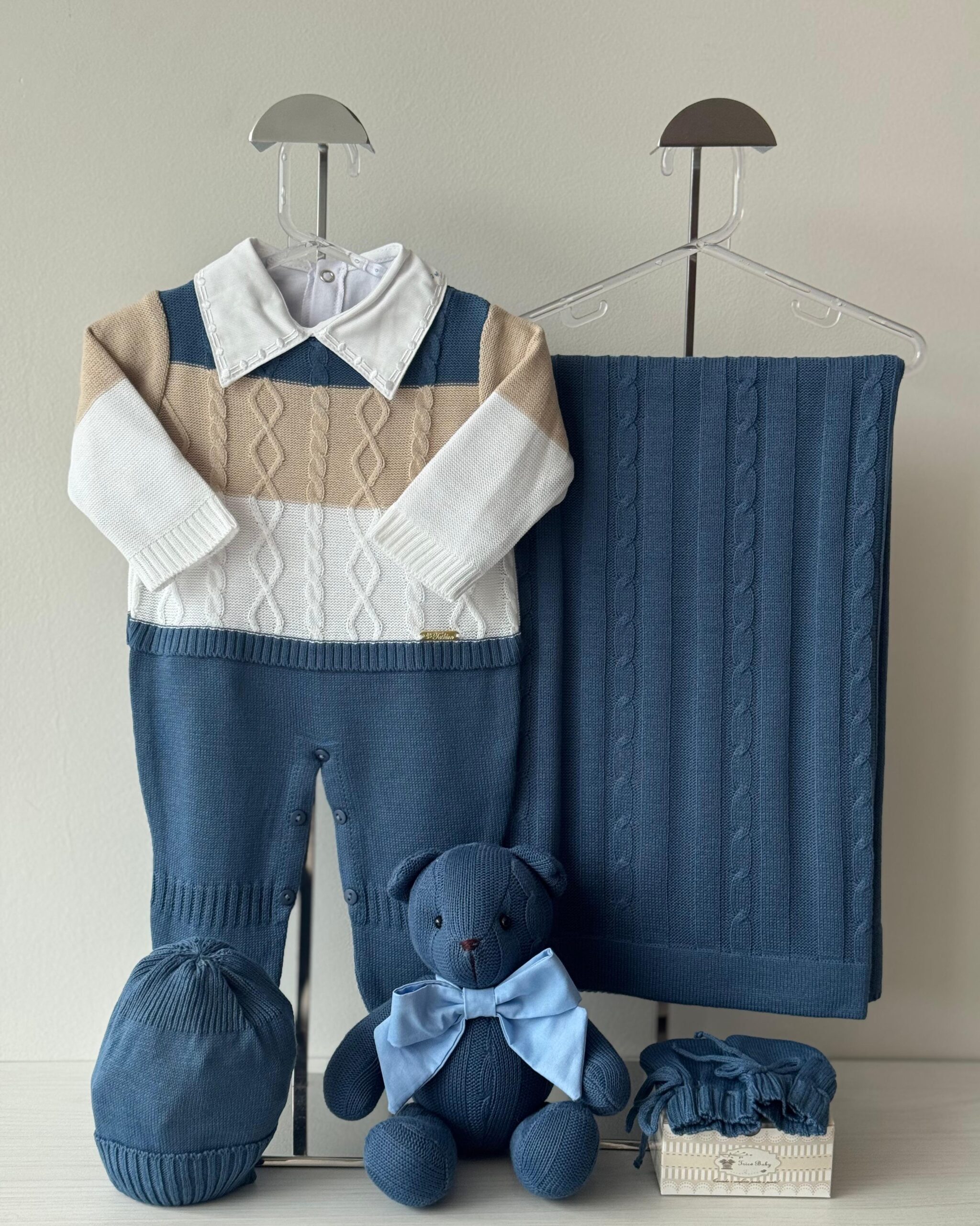 Saída Maternidade Aaram Azul Jeans