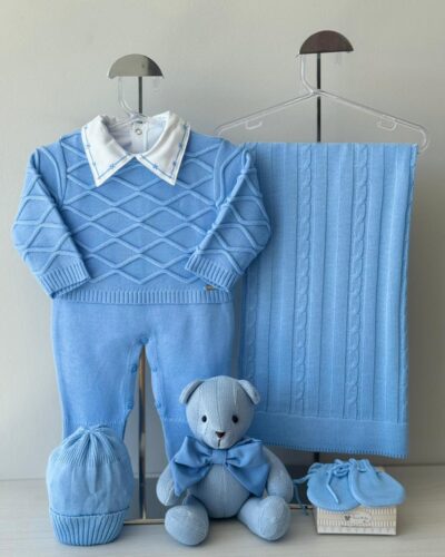 Saída Maternidade Casa de Abelha Azul Lavanda