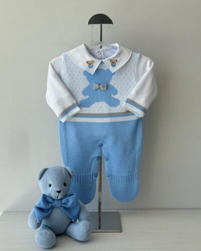 Macacão Urso Azul Lavanda