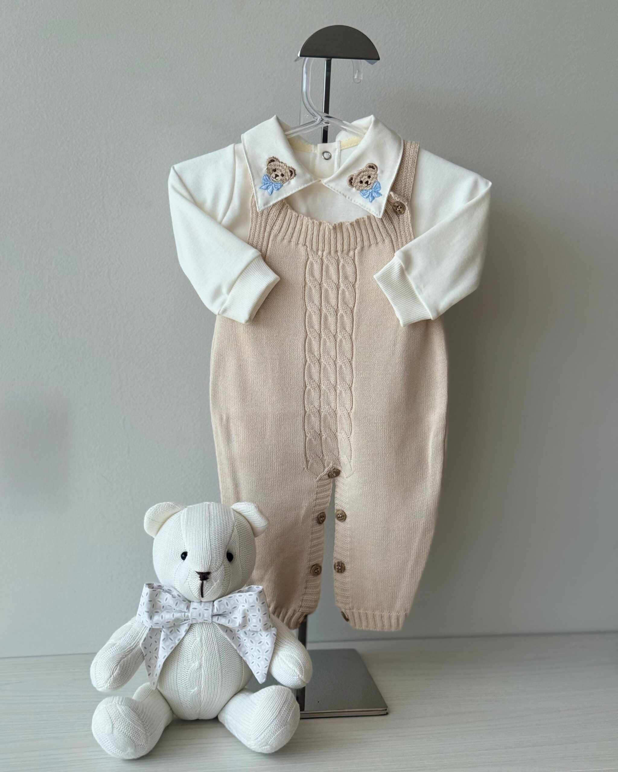 Jardineira Trança Dunas + Body