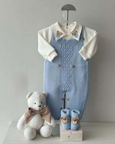 Jardineira Pelotas Azul Salinas 3 pçs