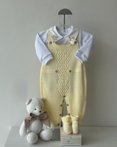 Jardineira Pelotas Amarela 3 pçs