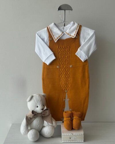 Jardineira Pelotas Mostarda 3 pçs