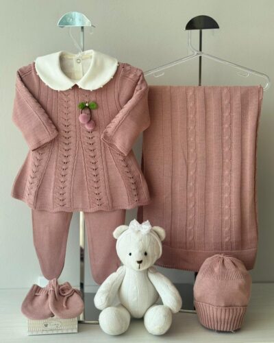 Saída Maternidade Vestido Cerejinha Rose