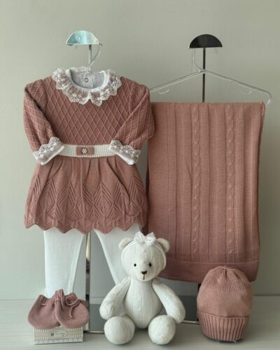 Saída Maternidade Vestido Cinto Rose