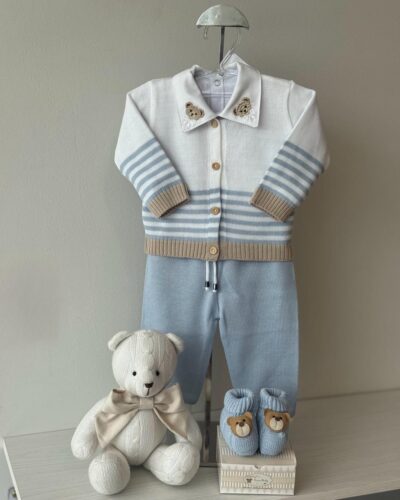 Calça e Casaco Azul Salinas 4 peças