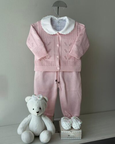 Kit Calça e Casaco Rosa Pupurri