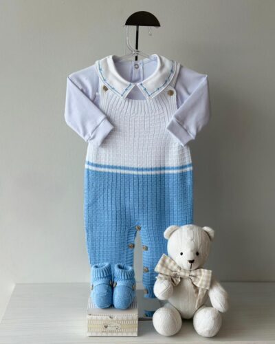 Jardineira Theo Azul Lavanda