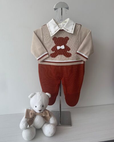 Macacão Urso Terra Cota