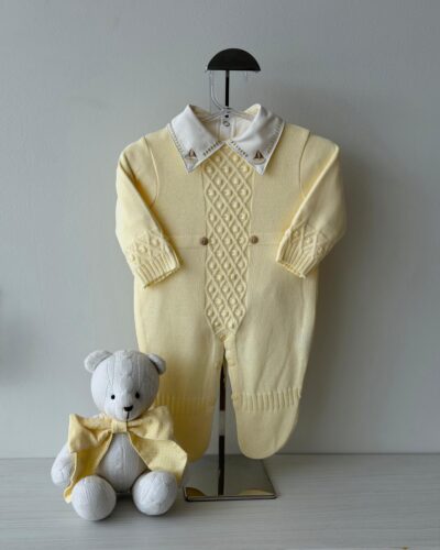 Macacão Pelotas Amarelo